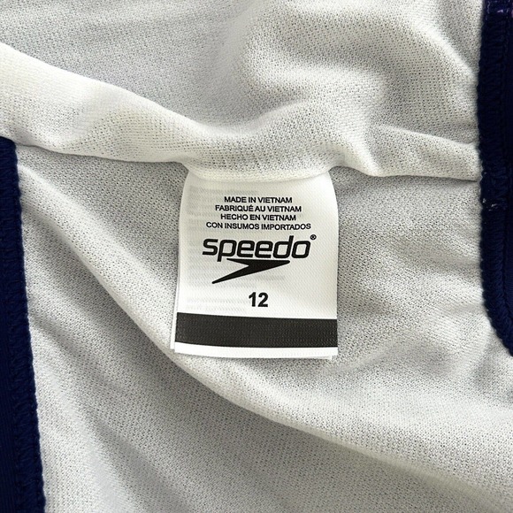 Speedo Girl's Size 12 Sweet Taro Purple One Piece Infinity Splice Swimsuit NWT - Picture 7 of 13